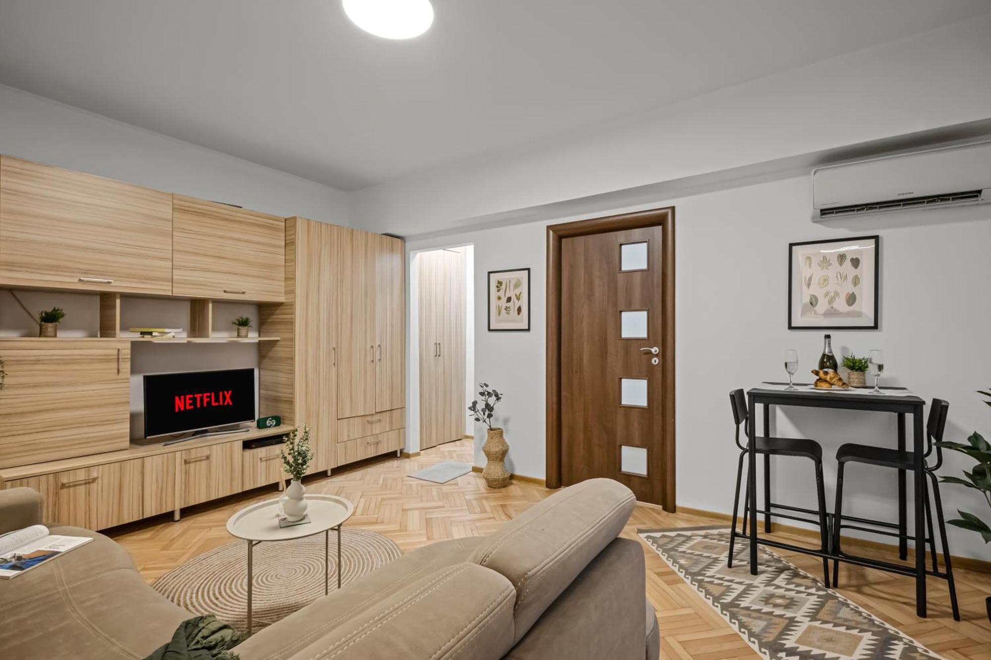 Earthy Escape - Central Apt With Balcony Bucarest Exterior foto